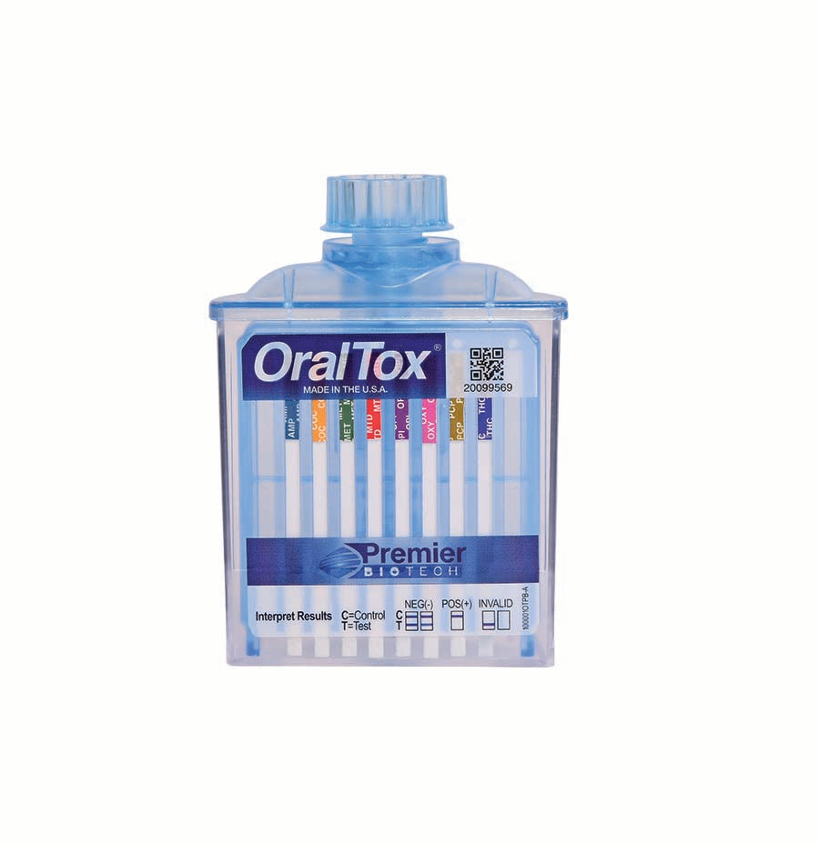 Instant Oral Fluid Drug Test ( AMP, BAR, BZO, COC, METH, MTD, OPI, OXY, PCP)