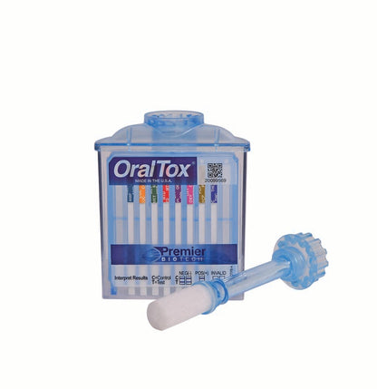 Instant Oral Fluid Drug Test (AMP, COC, METH, MTD, OPI, OXY, PCP, THC)