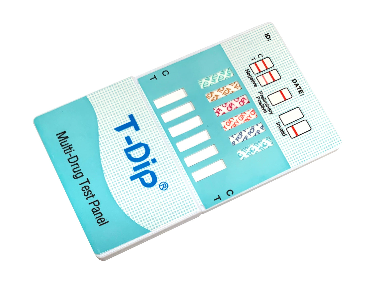 6 Panel Dip Card (BUP-BZO-COC-MOP-MTD-OXY)